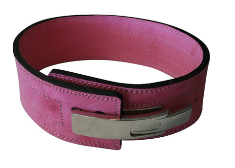 Powerlifting Lever Buckle 10mm Belt - Pink - Flexz Fitness - 1