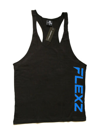 Flexz Singlet - Black/Blue - Flexz Fitness - 1