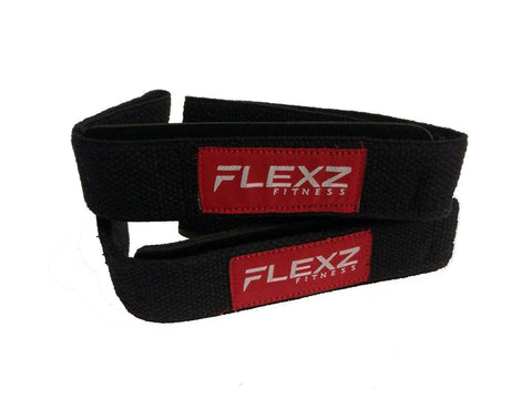 Lifting Grip Non-Slip Straps - Black/Red - Flexz Fitness