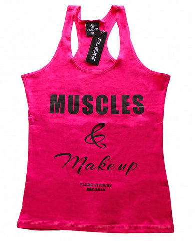 Muscles and Make Up Womens Tank Top - Flexz Fitness - 1