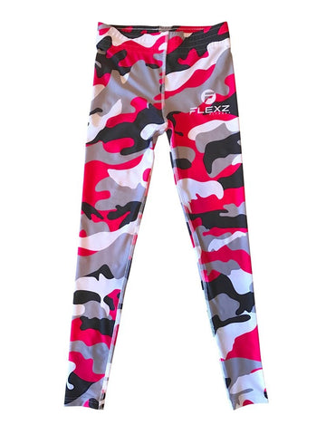 Women's Pink Leggings Camo Zebra Print Pant For Yoga, Working Out And Sports - Flexz Fitness - 9