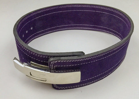 Powerlifting Lever Buckle 10mm Belt - Violet - Flexz Fitness
