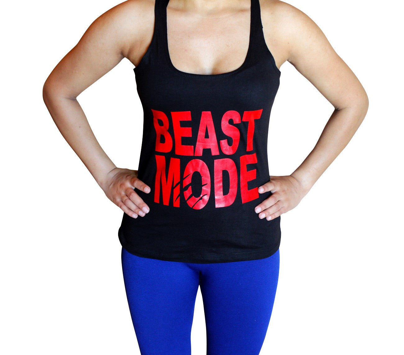 Beast Mode Womens Tank Top - Comfortable racerback to wear at Gym, Yog