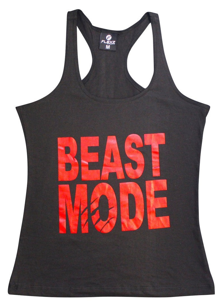 Beast Mode Womens Tank Top - Comfortable racerback to wear at Gym, Yog