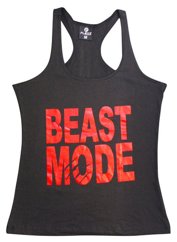 Beast Mode Womens Tank Top - Comfortable racerback to wear at Gym, Yoga, workout and crossfit - Flexz Fitness - 1