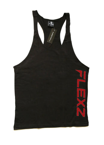 Flexz Singlet - Black/Red - Flexz Fitness - 1