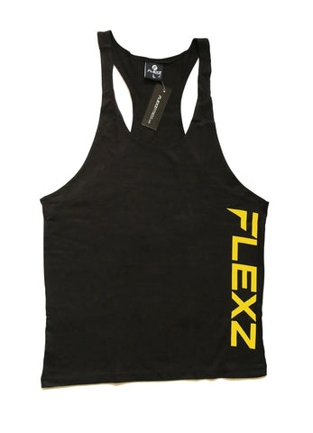 Flexz Singlet - Black/Yellow - Flexz Fitness - 1