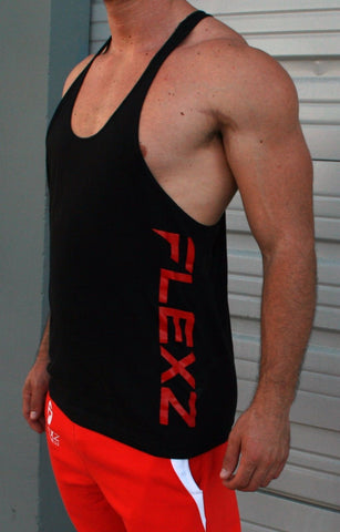 Flexz Singlet - Black/Red - Flexz Fitness - 2