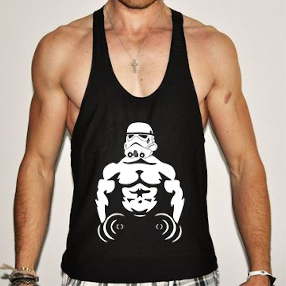 Stormtrooper Singlet Stringer Gym Bodybuilding Star Wars Y-Back