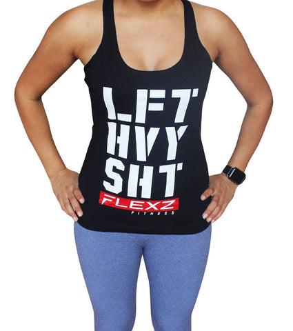 Black Lft Hvy Sht tank top - Women - Flexz Fitness - 2