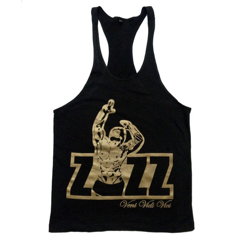 ZYZZ Official Singlet - Black/Gold - Flexz Fitness - 1